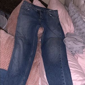 High waisted mom jeans
